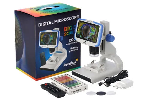foto microscopio digital Levenhuk Rainbow DM500 LCD,  2
