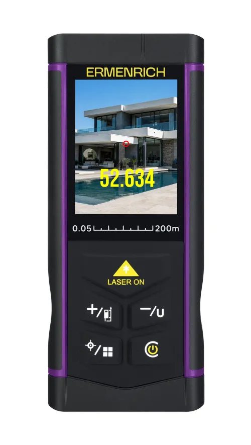 gráfico medidor láser Ermenrich PRO LR200, con cámara,  4
