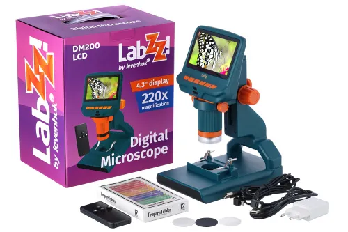fotografía microscopio digital Levenhuk LabZZ DM200 LCD,  2