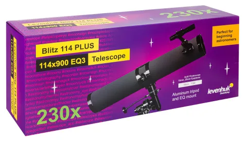 imagen telescopio Levenhuk Blitz 114 PLUS,  12