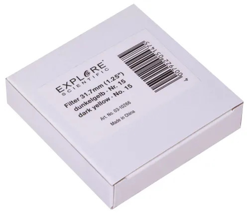 imagen filtro 1,25" amarillo oscuro Explore Scientific nr. 15,  6