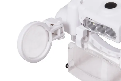 foto lupa frontal recargable Levenhuk Zeno Vizor HR2,  6