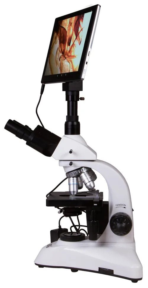 gráfico microscopio trinocular digital Levenhuk MED D20T LCD,  8