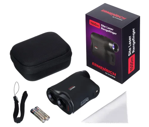 fotografía telémetro láser de obra Ermenrich LR1500, negro,  2