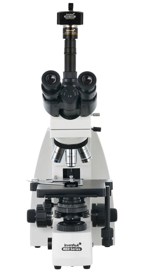 imagen microscopio trinocular digital Levenhuk MED D40T,  3