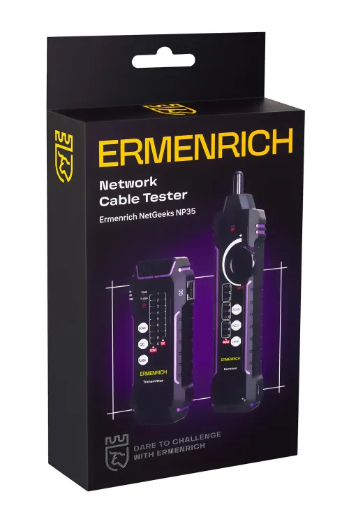 imagen comprobador de cables de red Ermenrich NetGeeks NP35,  12