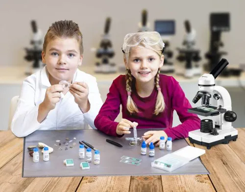 gráfico kit de microscopía Bresser Junior,  2