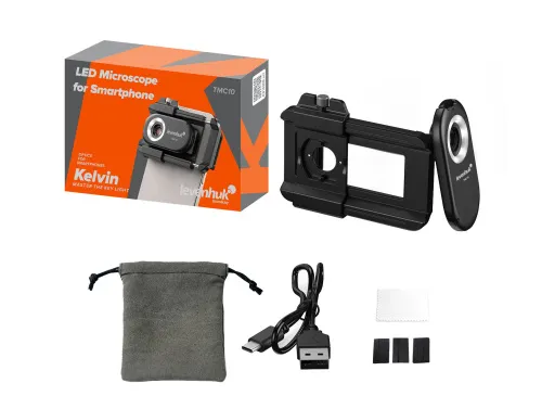 foto microscopio LED para teléfono inteligente Levenhuk Kelvin TMC10,  9