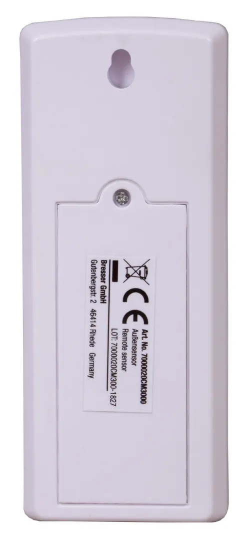 fotografía sensor termómetro/higrómetro Bresser exteriores de 3 canales para estaciones meteorológicas TemeoTrend WFS/WFW,  3