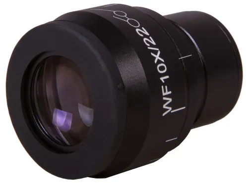 gráfico ocular Levenhuk MED WF10x/22 con retícula, cuadrícula y ajuste de dioptrías,  4