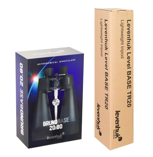 imagen set de prismáticos Levenhuk Bruno BASE 20x80 y trípode  ,  17