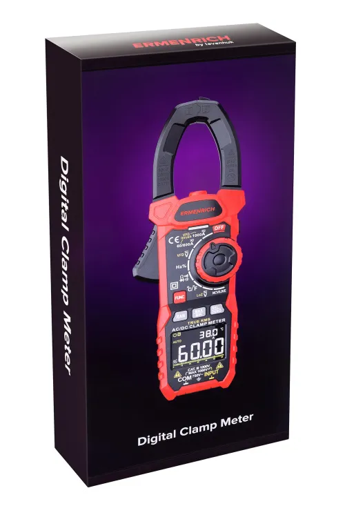 fotografía amperímetro de pinza digital Ermenrich Ping MK70,  10