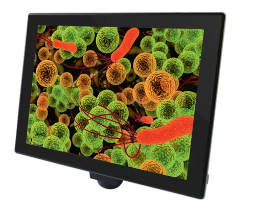 foto cámara digital de microscopio Levenhuk MED 5M con pantalla LCD de 9,4 pulgadas,  10