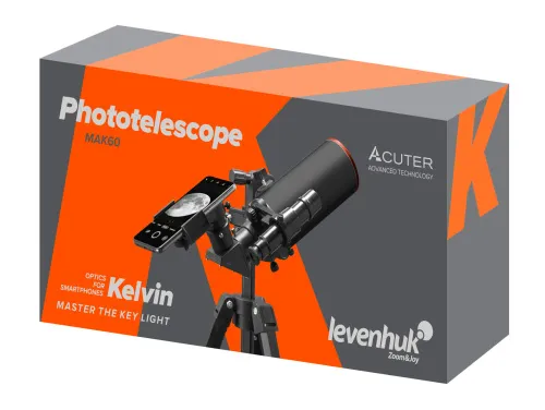 fotografía fototelescopio Levenhuk Kelvin MAK60 mini AZ,  12