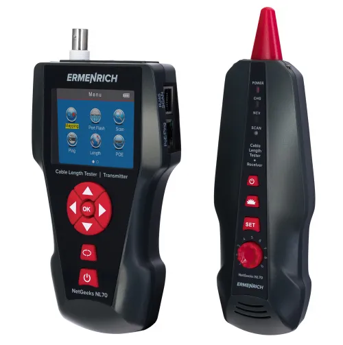 foto comprobador de longitud de cables Ermenrich NetGeeks NL70,  4