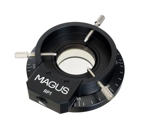 foto lámpara anular LED MAGUS RP1 con polarizador,  2