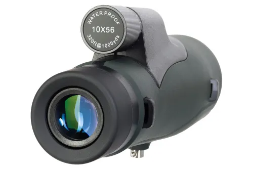 fotografía monocular Levenhuk Wise PLUS 10x56 con retícula,  11