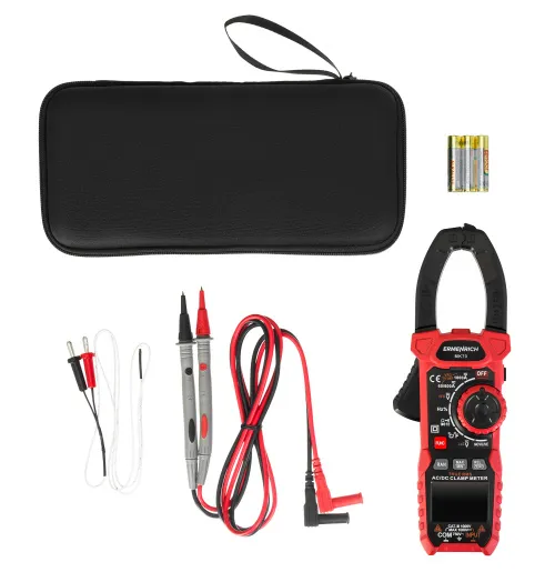 fotografía amperímetro de pinza digital Ermenrich Ping MK70,  9