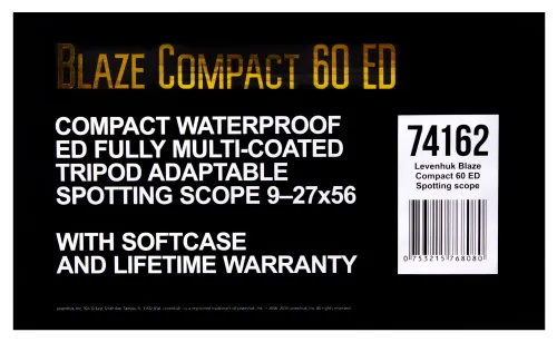 gráfico catalejo Levenhuk Blaze Compact 60 ED,  19
