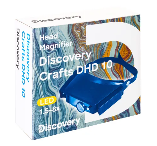 gráfico lupa frontal Levenhuk Discovery Crafts DHD 10,  10