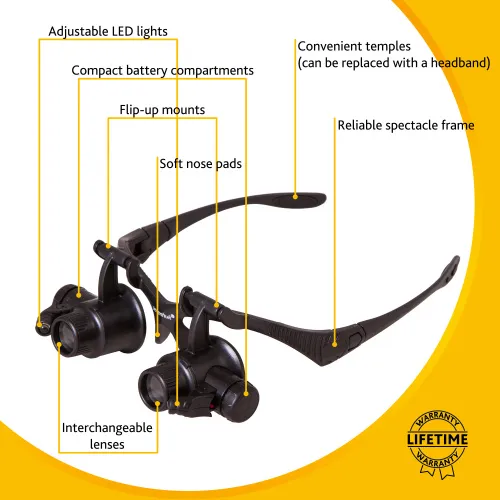 foto gafas lupa Levenhuk Zeno Vizor G4,  13