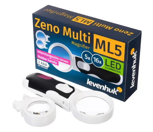 gráfico lupa Levenhuk Zeno Multi ML5,  2