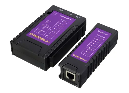 imagen comprobador de cables y PoE Ermenrich NetGeeks NP10,  6