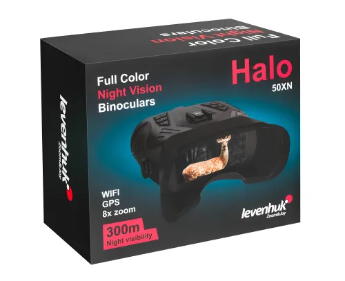 imagen prismáticos digitales de visión nocturna Levenhuk Halo 50XN GPS,  13