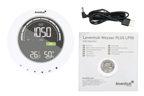 imagen medidor de CO₂ Levenhuk Wezzer PLUS LP90,  3