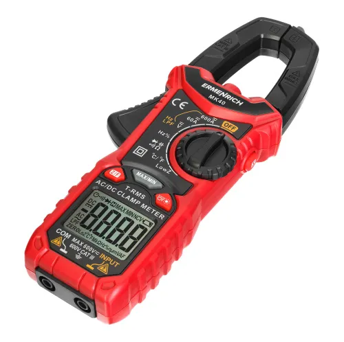 foto amperímetro de pinza digital Ermenrich Ping MK40,  4