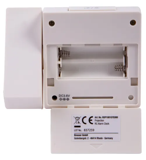 fotografía reloj de proyección digital RC Explore Scientific, blanco,  12