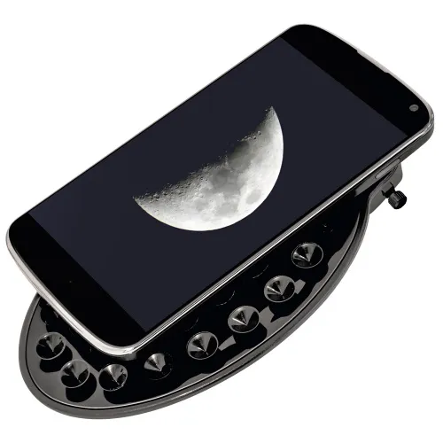 gráfico telescopio Bresser Venus 76/700 con adaptador de cámara de smartphone,  11