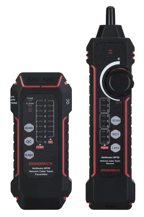 imagen comprobador de cables de red Ermenrich NetGeeks NP35,  3