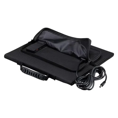 gráfico cargador solar móvil Bresser de 40 vatios con salida USB,  7