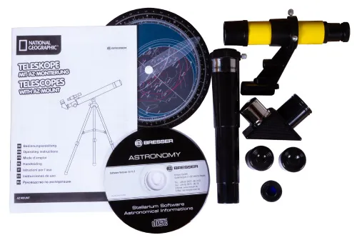 gráfico telescopio Bresser National Geographic 50/600 AZ con Montura,  10