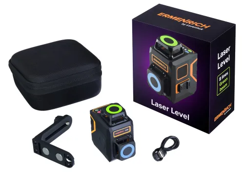 fotografía nivel láser Ermenrich PRO LV40, negro,  2