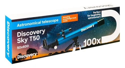 gráfico telescopio Levenhuk Discovery Sky T50 con libro,  14