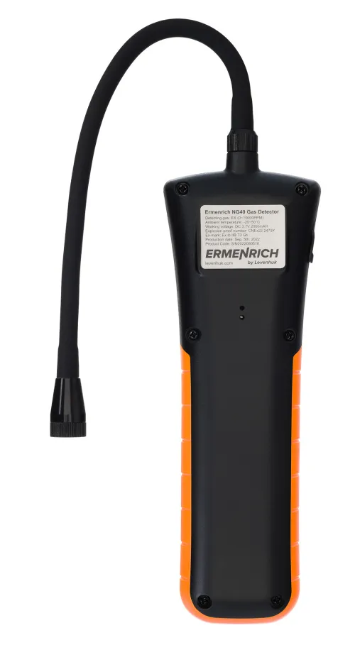 gráfico detector de gas Ermenrich NG40,  3