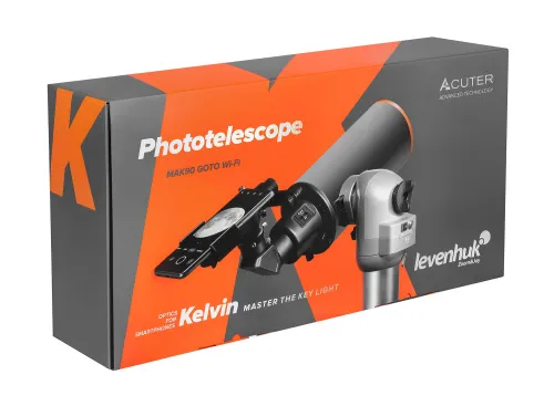 fotografía fototelescopio Levenhuk Kelvin MAK90 AZ GOTO Wi-Fi,  16