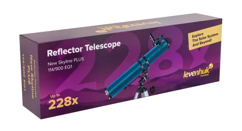 fotografía telescopio Levenhuk New Skyline PLUS 114/900 EQ1,  13