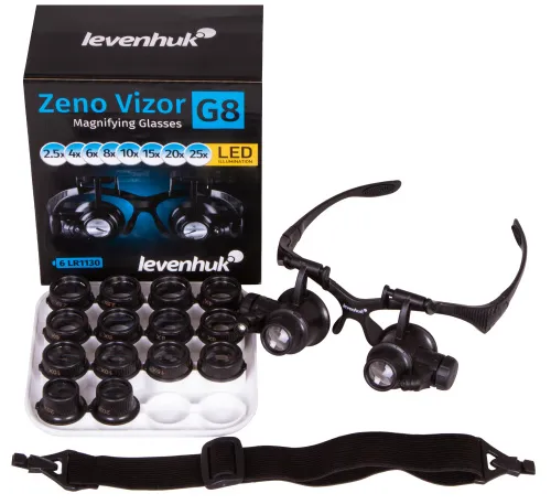 gráfico gafas lupa Levenhuk Zeno Vizor G8,  2