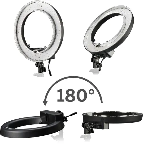 fotografía anillo de Luz LED de Iluminación Regulable BRESSER BR-RL12 45W Lúmenes con Bolsa de Transporte,  5