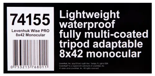 imagen monocular Levenhuk Wise PRO 8x42,  14