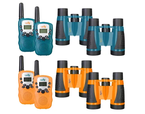 imagen kit de walkie-talkie y prismáticos Levenhuk LabZZ WTT10,  2