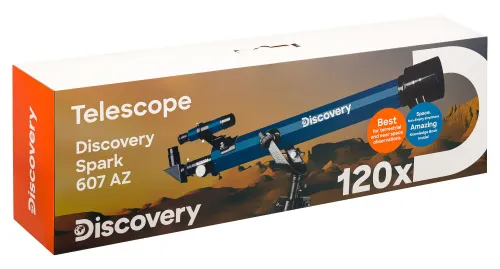 gráfico telescopio Levenhuk Discovery Spark 607 AZ con libro,  15