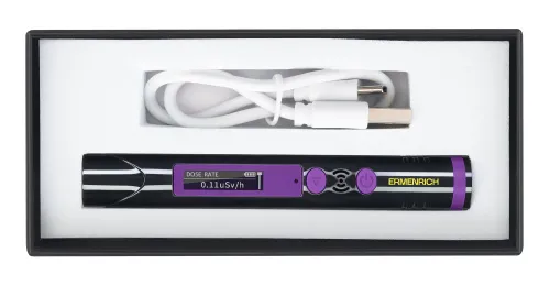 gráfico detector de radiación Ermenrich Ping RD20,  2