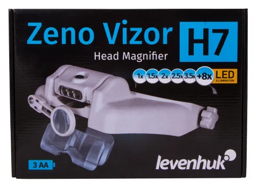 imagen lupa frontal Levenhuk Zeno Vizor H7,  13