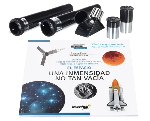 foto telescopio Levenhuk Discovery Spark 703 AZ con libro,  3