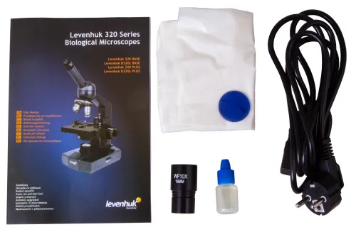 foto microscopio monocular biológico Levenhuk 320 BASE,  15