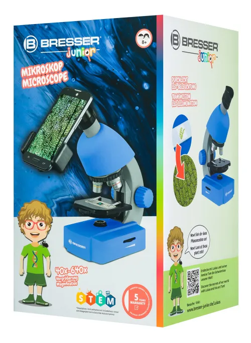 fotografía microscopio Bresser Junior 40–640x,  12